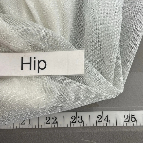 Jonathan Martin Dress Women's 16 White Sparkles Sleeveless V-Neck Boho - Picture 15 of 16